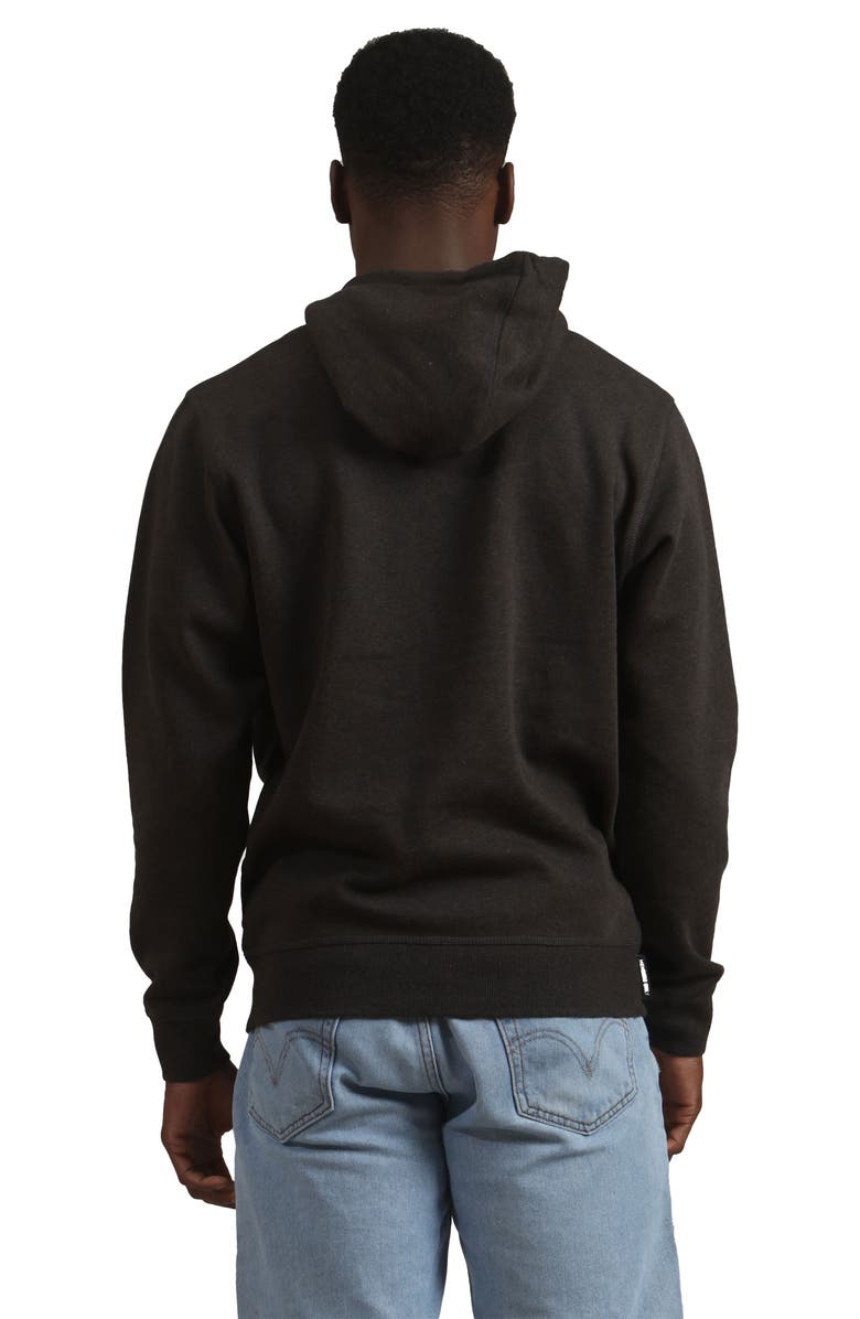 Members Only Jayden Colorblock Hooded Sweatshirt, Alternate, color, Charcoal