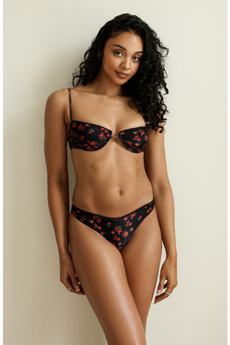 Starlight Underwire Bikini Top, Alternate, color, Heartbreaker