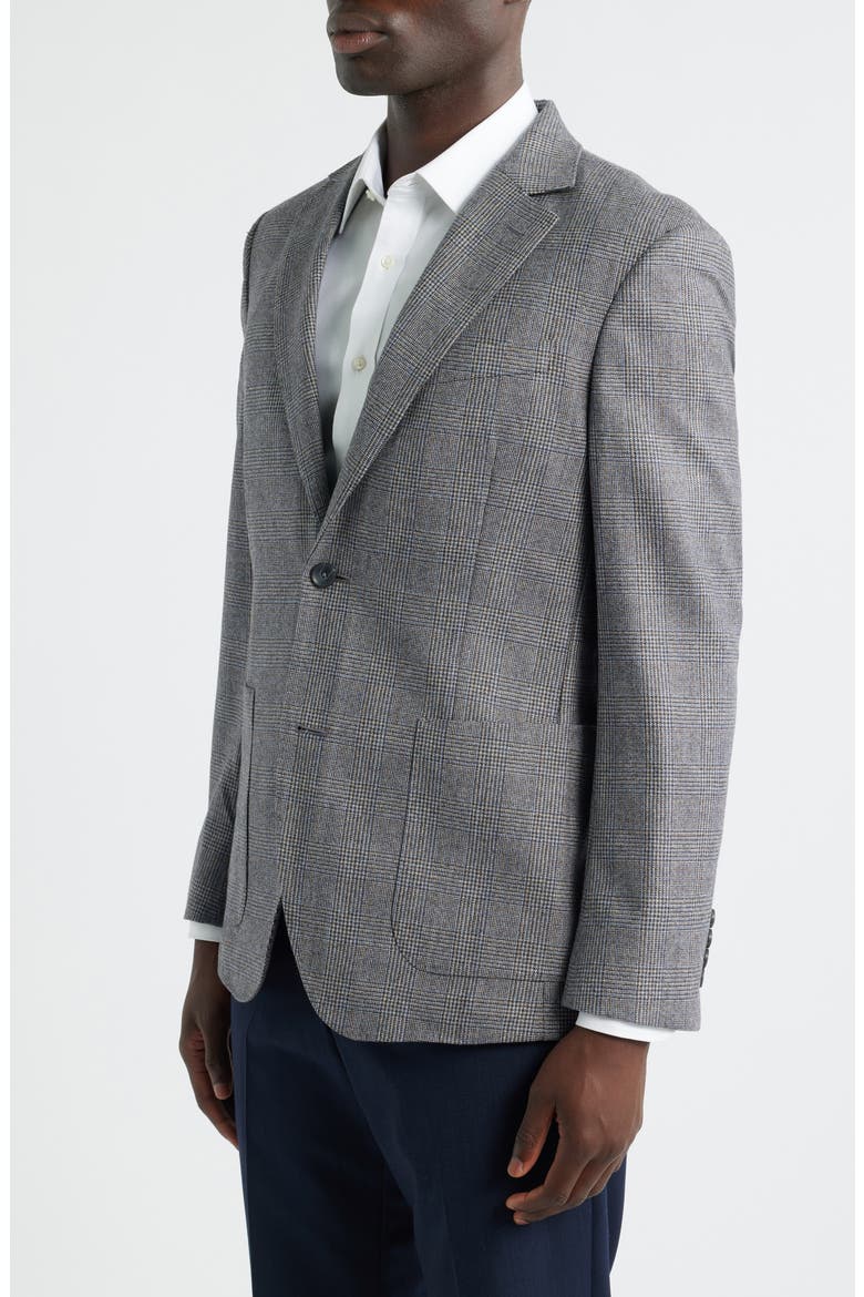 Duke Plaid Merino Wool Sport Coat, Alternate, color, BLACK- WHITE DUKE PLAID