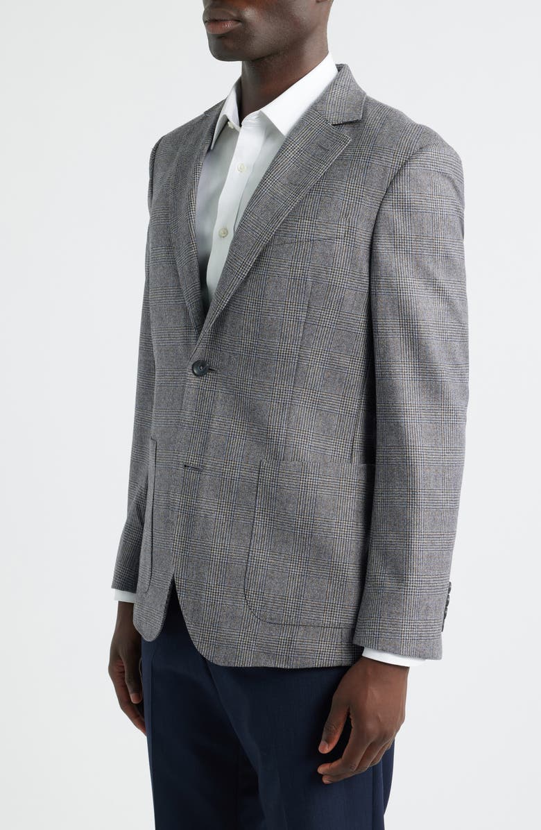 Nordstrom Duke Plaid Merino Wool Sport Coat, Alternate, color, Black- White Duke Plaid