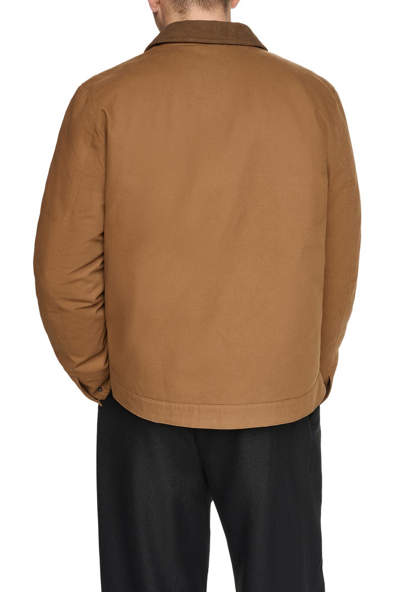 Cotton Canvas Zip Jacket, Alternate, color, WORKER BROWN