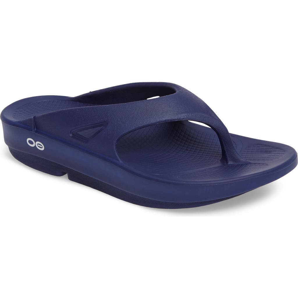 Oofos Gender Inclusive Ooriginal Sandal In Blue