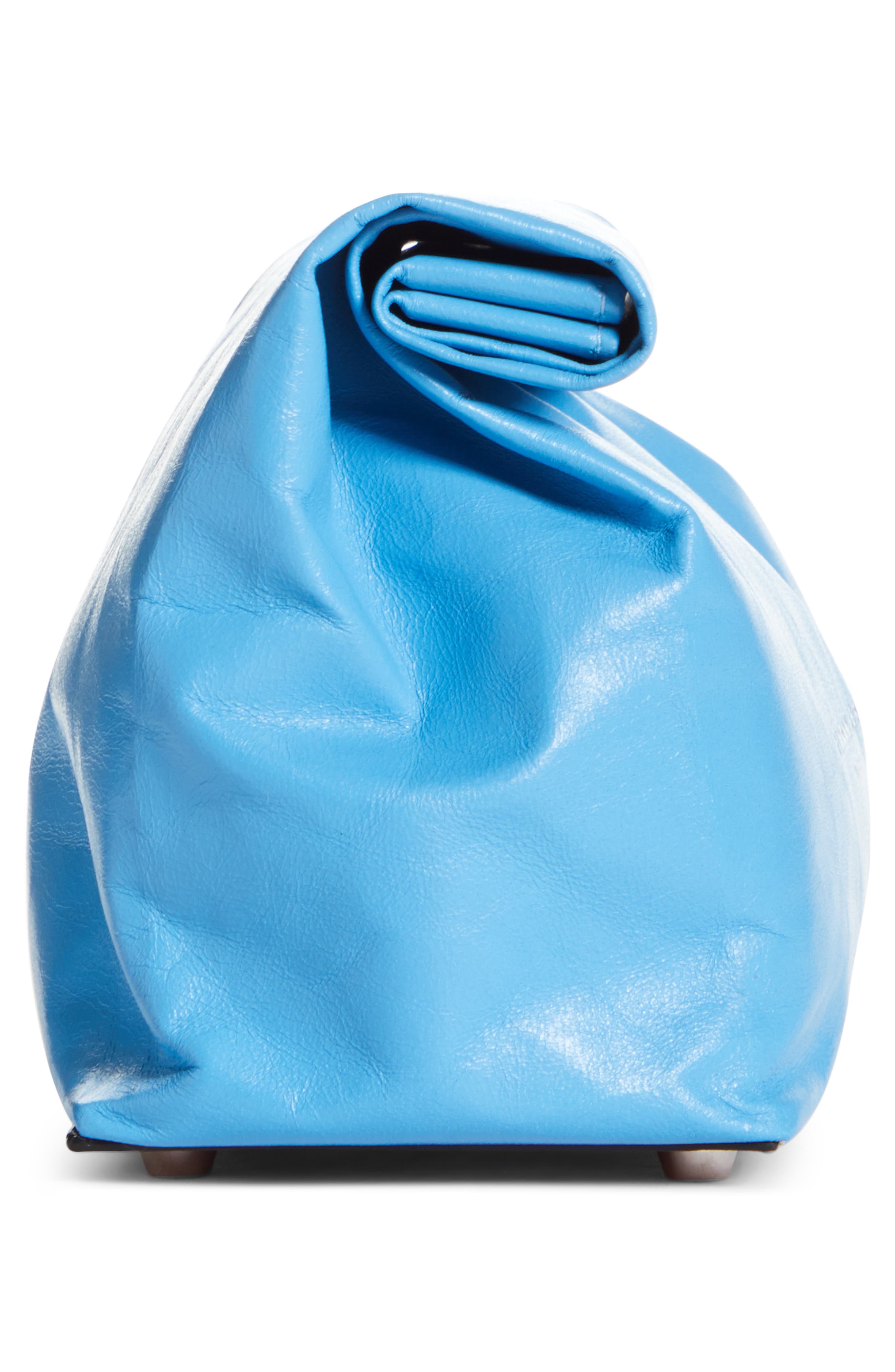 Simon Miller Lunchbag Leather Roll Top Clutch, Alternate, color, 