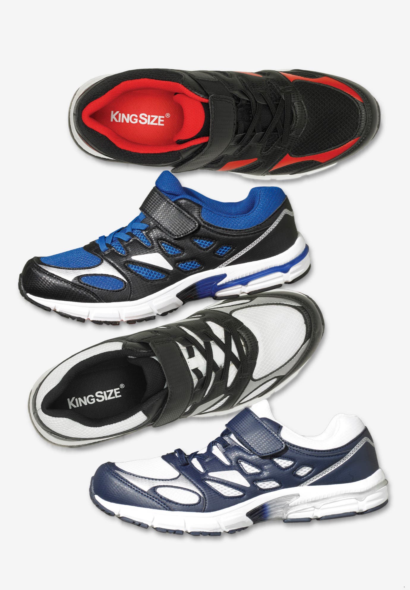 KingSize No-Tie Sneakers, Alternate, color, Jet Black Grey