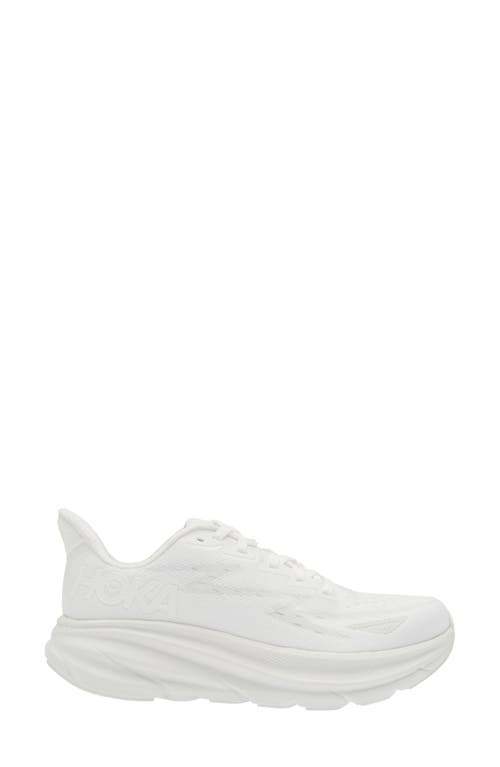 Hoka Clifton 9 Running Shoe In White