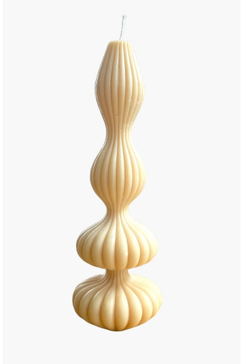 Linea Trio Candles, Alternate, color, Ivory