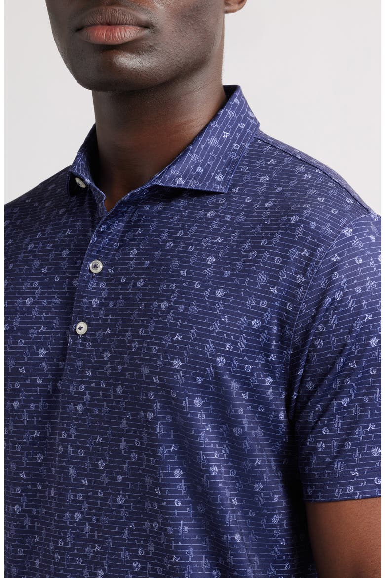 Tumbleweed Desert Print PREP-FORMANCE Golf Polo, Alternate, color, NAVY