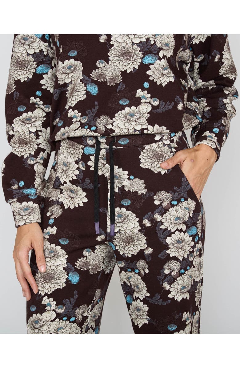 Lords of Harlech Paige Wide Leg Brushed Knit Pant, Alternate, color, Serious Floral Black