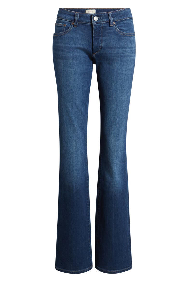 Milano Low Rise Skinny Bootcut Jeans, Main, color, EVERMORE