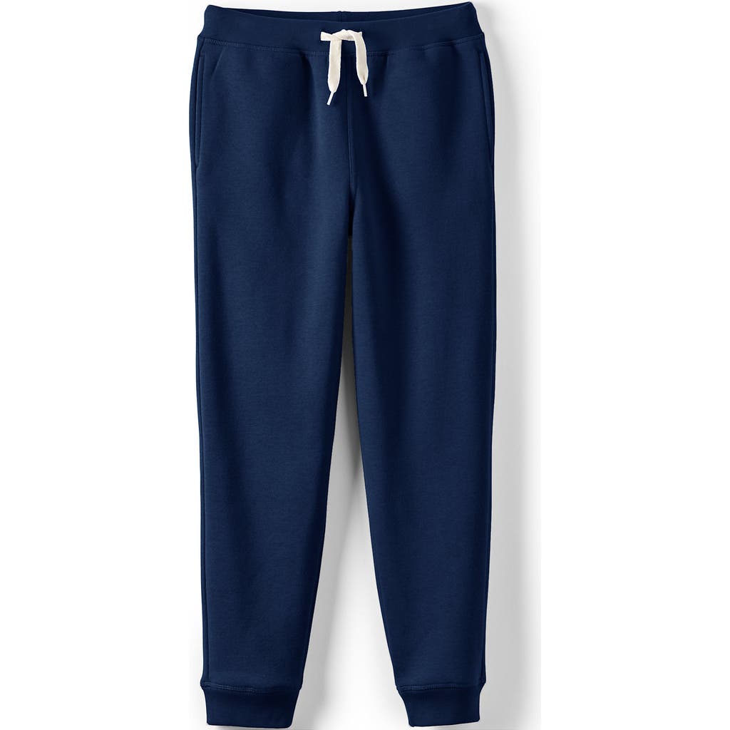 LANDS' END LANDS' END KIDS IRON KNEE FLEECE JOGGER SWEATPANTS