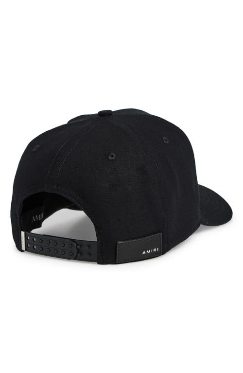 Amiri Ma Outline Canvas Hat In Black