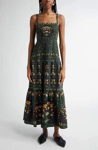 FARM Rio Flowers Arch Back Sleeveless Maxi Sundress