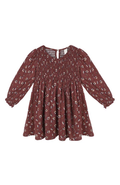Rylee + Cru Capri Harvest Berry Smocked Dress in Burgundy  product