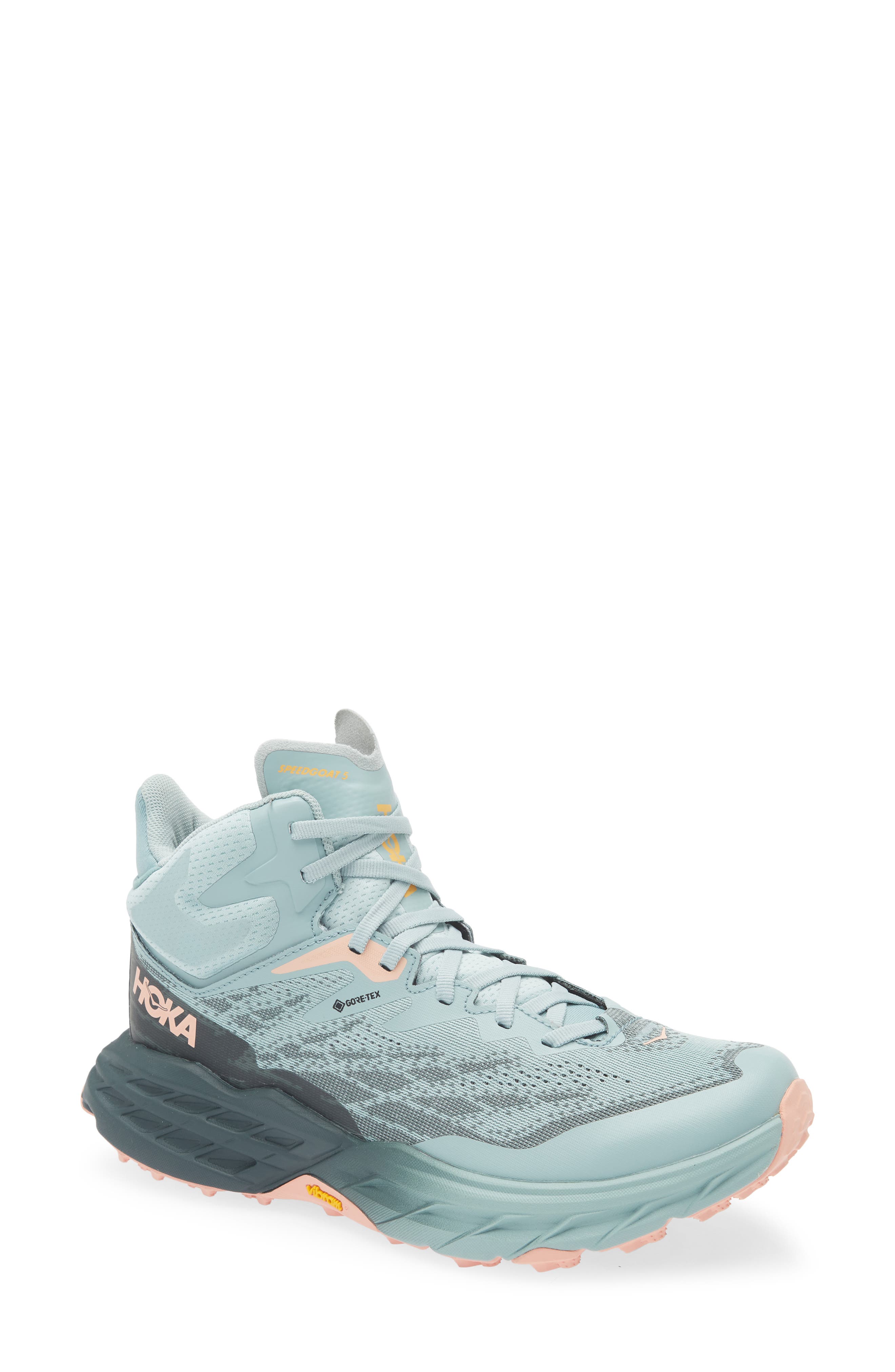 HOKA Speedgoat 5 GTX Gore-Tex<sup>®</sup> Waterproof Trail Running Shoe, Main, color, 