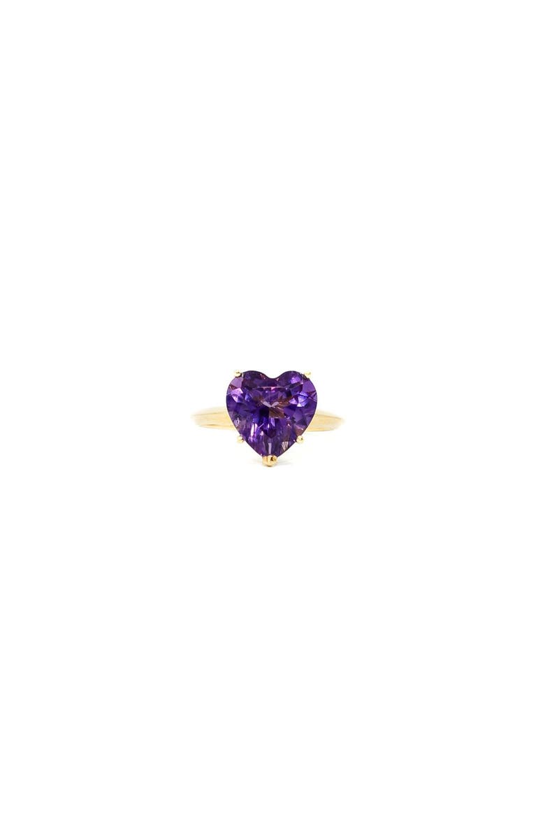 FRY POWERS Heart Ring in Amethyst, Main, color, Amethyst
