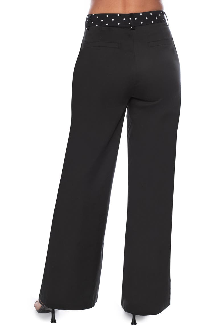 Sateen Pants, Alternate, color, BLACK WHITE DOT