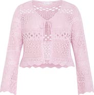 City Chic Love Open Stitch Cardigan