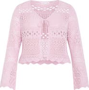 City Chic Love Open Stitch Cardigan