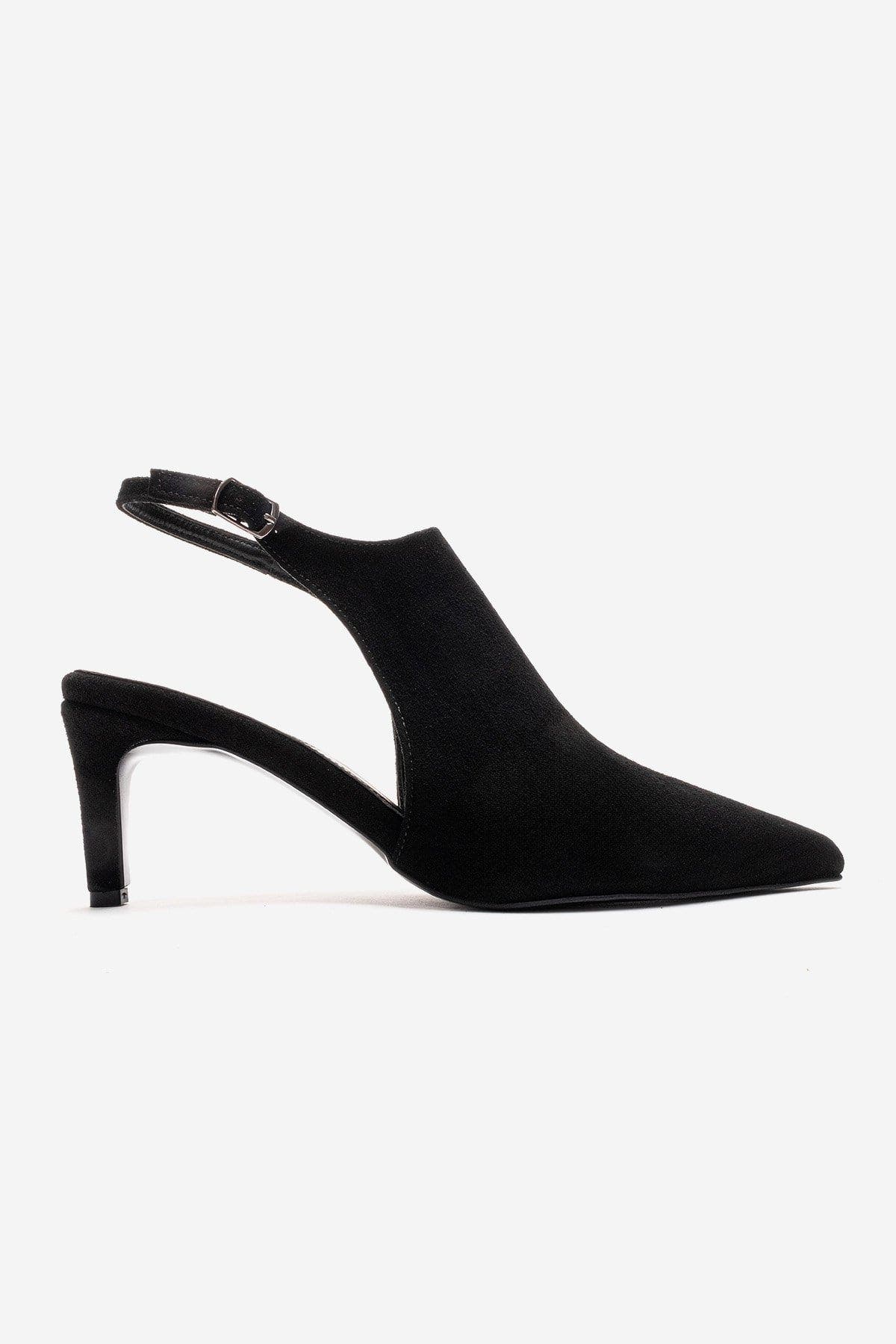Prologue Shoes Vosalie Slingback Stiletto Pump, Alternate, color, Black Suede