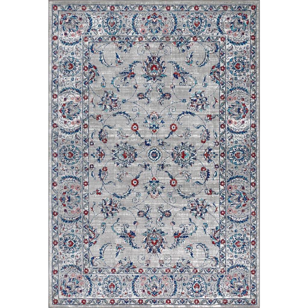 Jonathan Y Modern Persian Vintage Area Rug In Light Gray/red