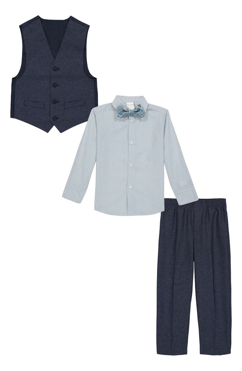 VAN HEUSEN Kids' Button-Up Shirt, Vest, Bow Tie & Pants Set, Main, color, 