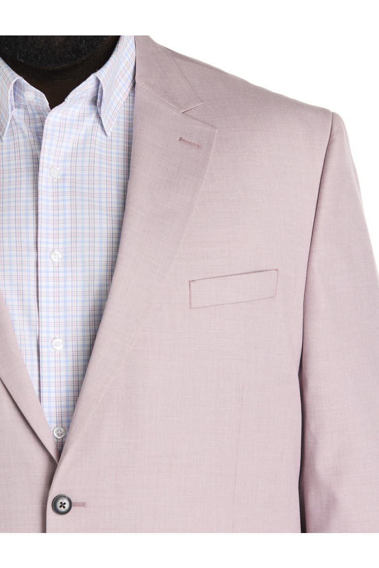 Big & Tall Jacket-Relaxer Textured Suit Jacket, Alternate, color, DUSTY ROSE