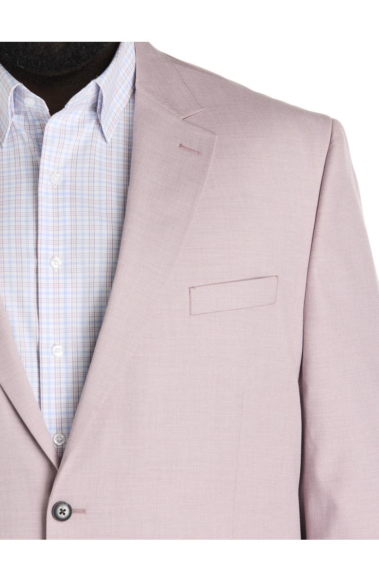 Oak Hill by DXL Big & Tall Jacket-Relaxer Textured Suit Jacket, Alternate, color, Dusty Rose
