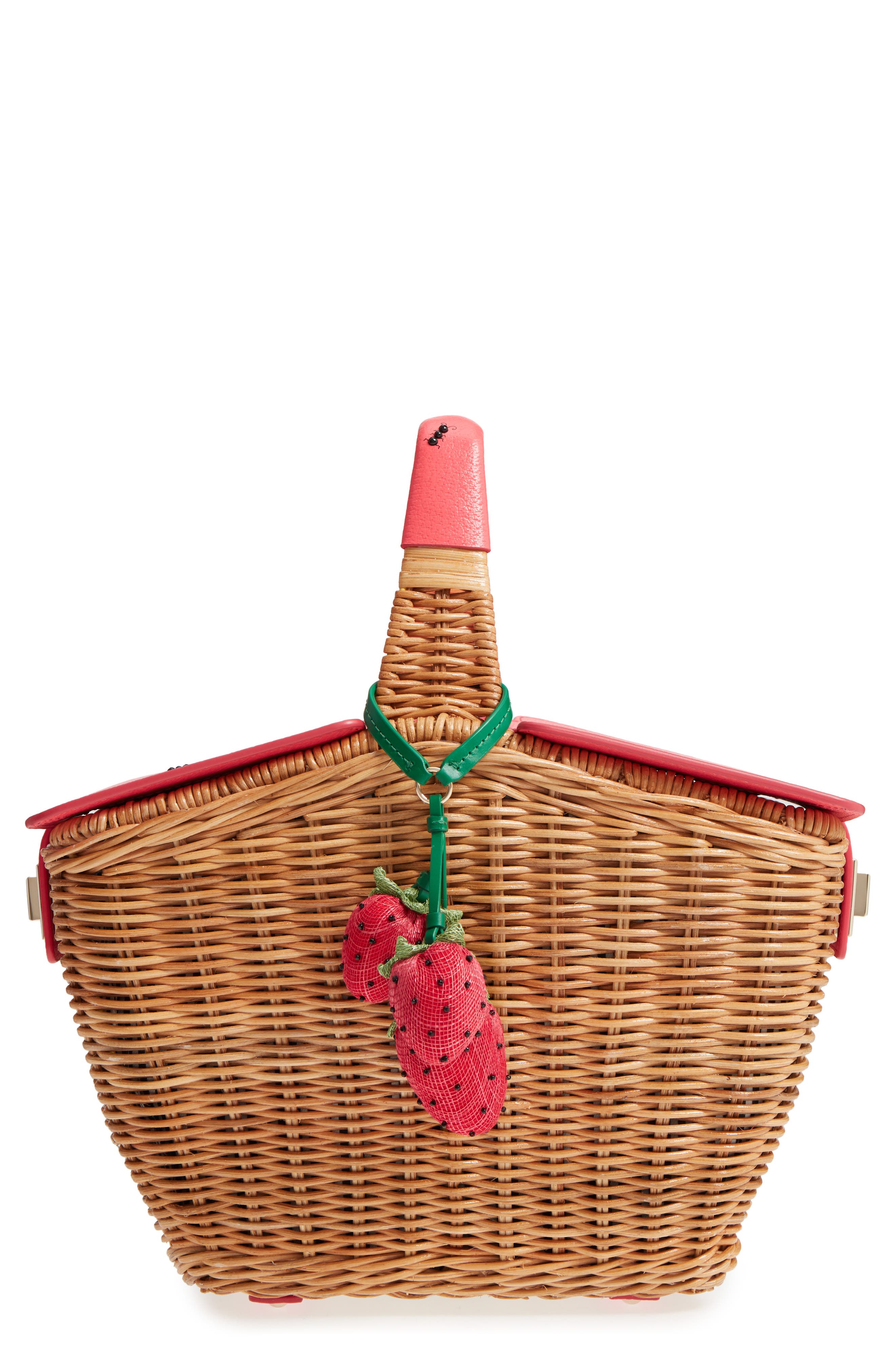 Kate Spade New York picnic perfect 3D wicker picnic basket, Main, color, 