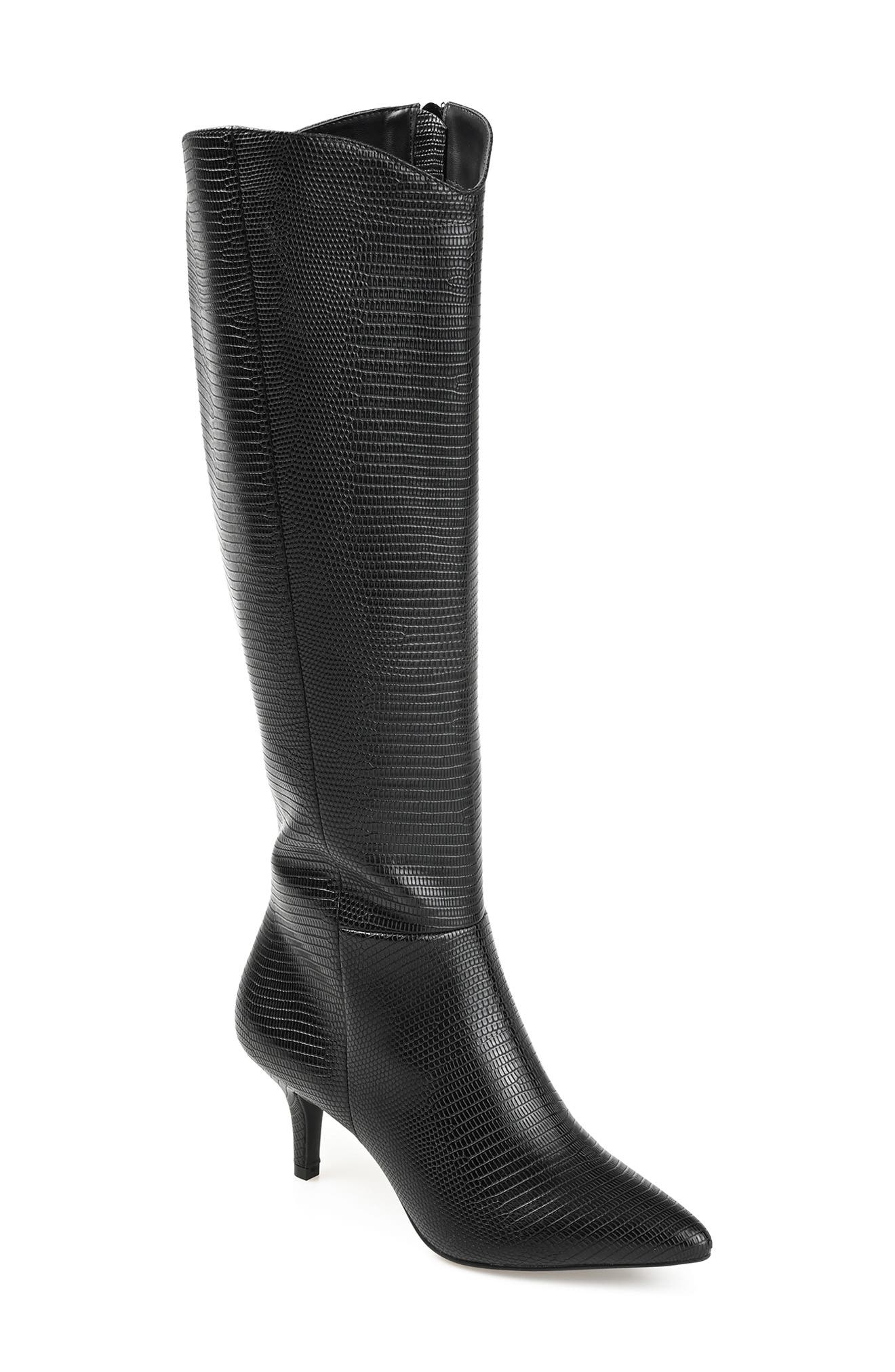 Journee Collection Estrella Vegan Leather Tall Boot, Main, color, 