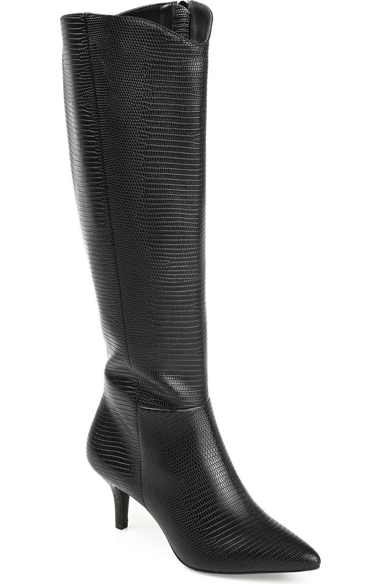 Journee Collection Estrella Vegan Leather Tall Boot, Main, color,