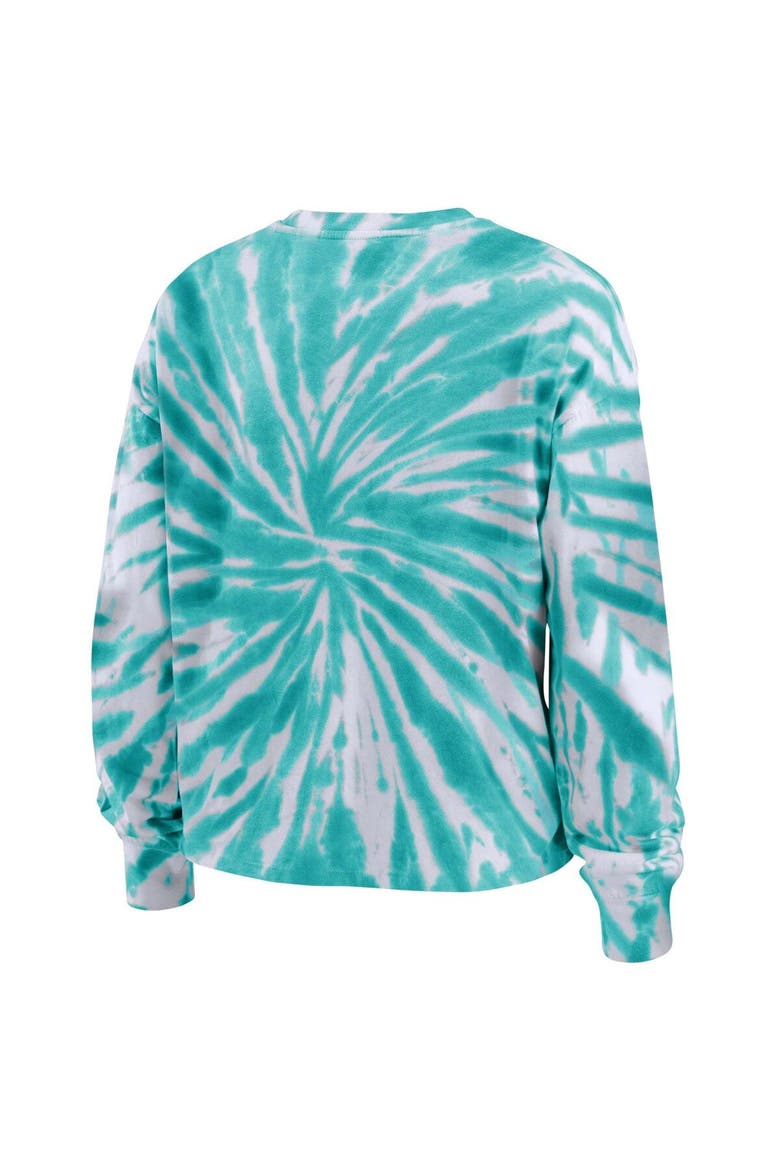 Women's WEAR by Erin Andrews Light Blue Seattle Kraken Tie-Dye Long Sleeve T-Shirt, Alternate, color, Light Blue