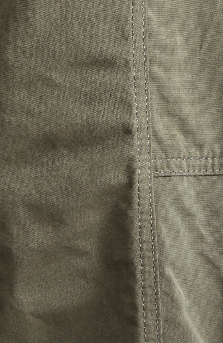 Dolce&Gabbana Waxed Faille Wide Leg Cargo Pants, Alternate, color, Grigio-Verde