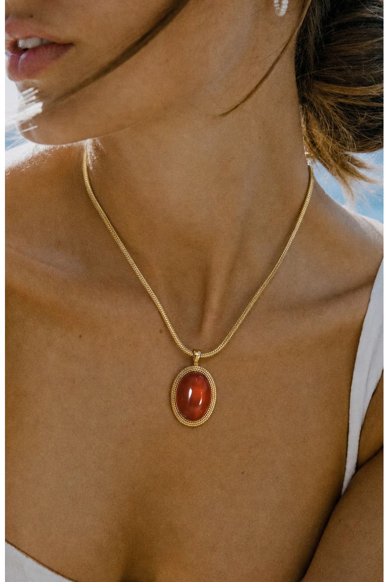 Babylon Necklace, Alternate, color, Red
