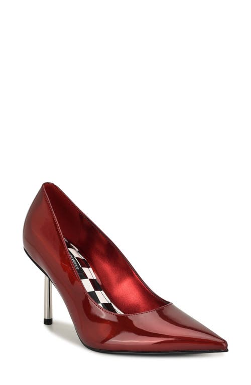 Nine West Deonne Pointed Toe Pump In Red