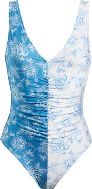 Solid & Striped The Lucia Toile One-Piece Swimsuit