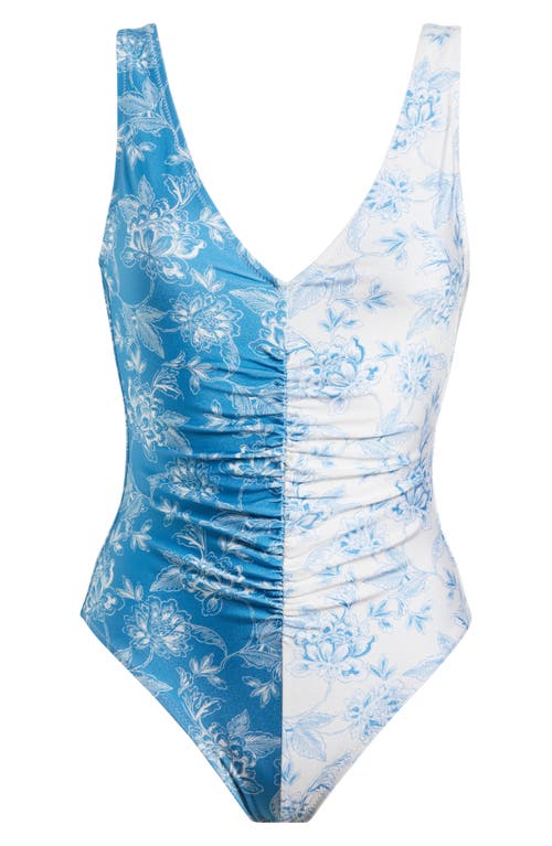 Solid & Striped The Lucia One Piece Swimsuit In Classic Toile
