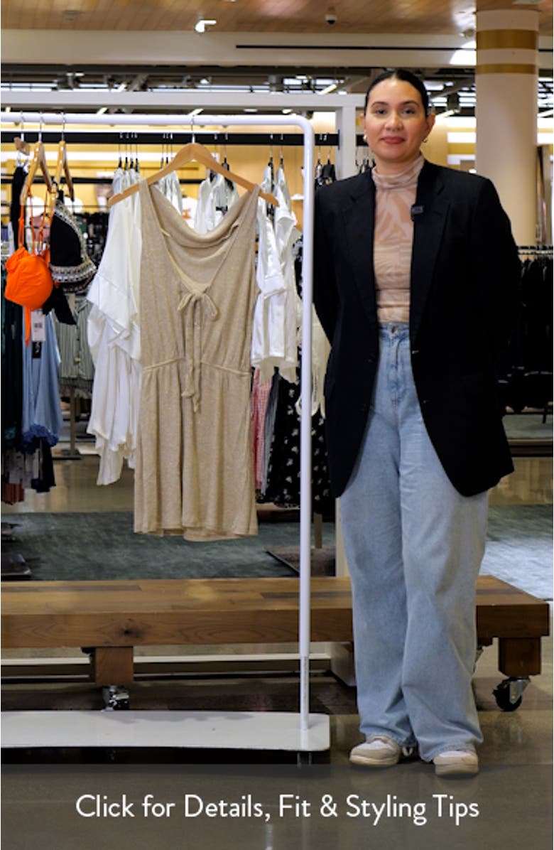 Gilded Metallic Cover-Up Sheath Dress, sales video thumbnail