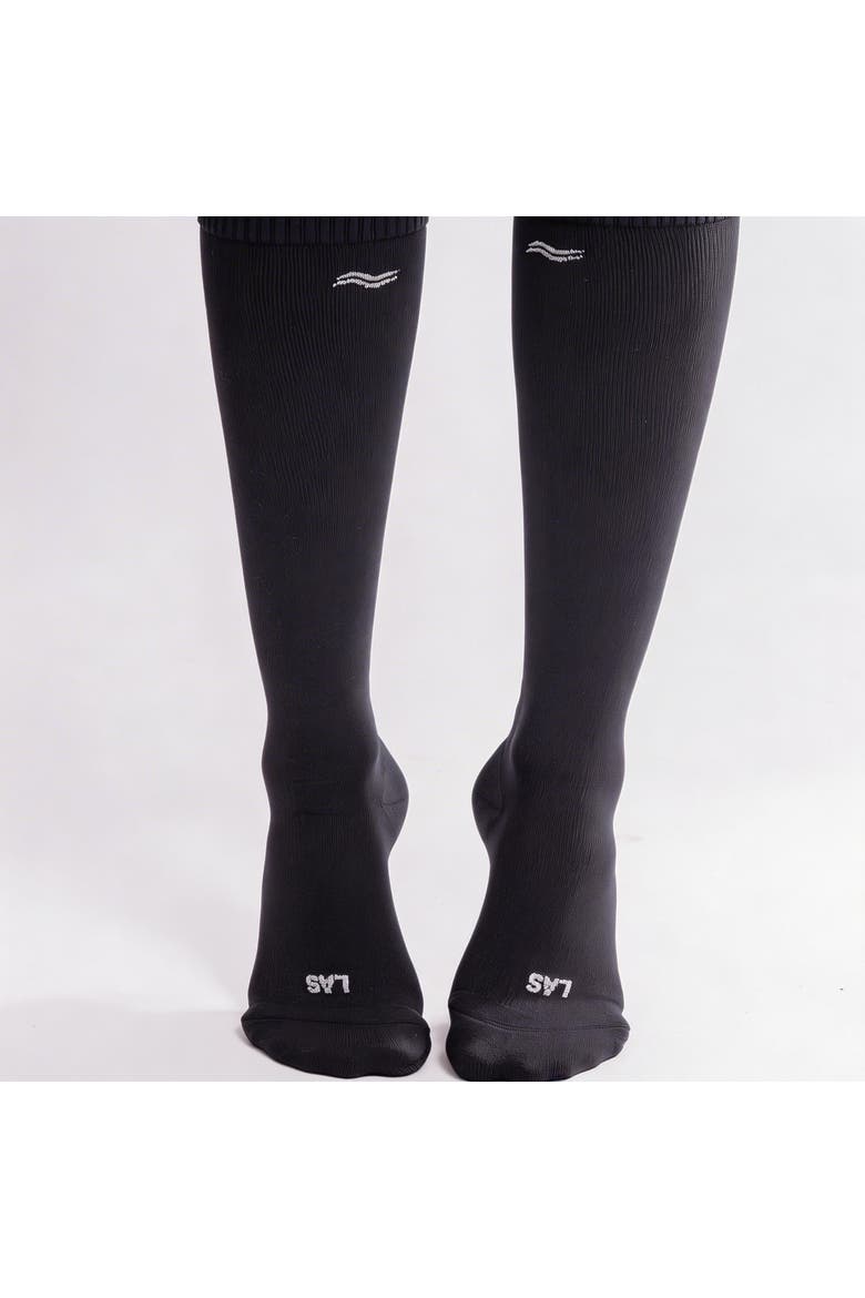 Com-pressi-on Me Socks, Main, color, Black