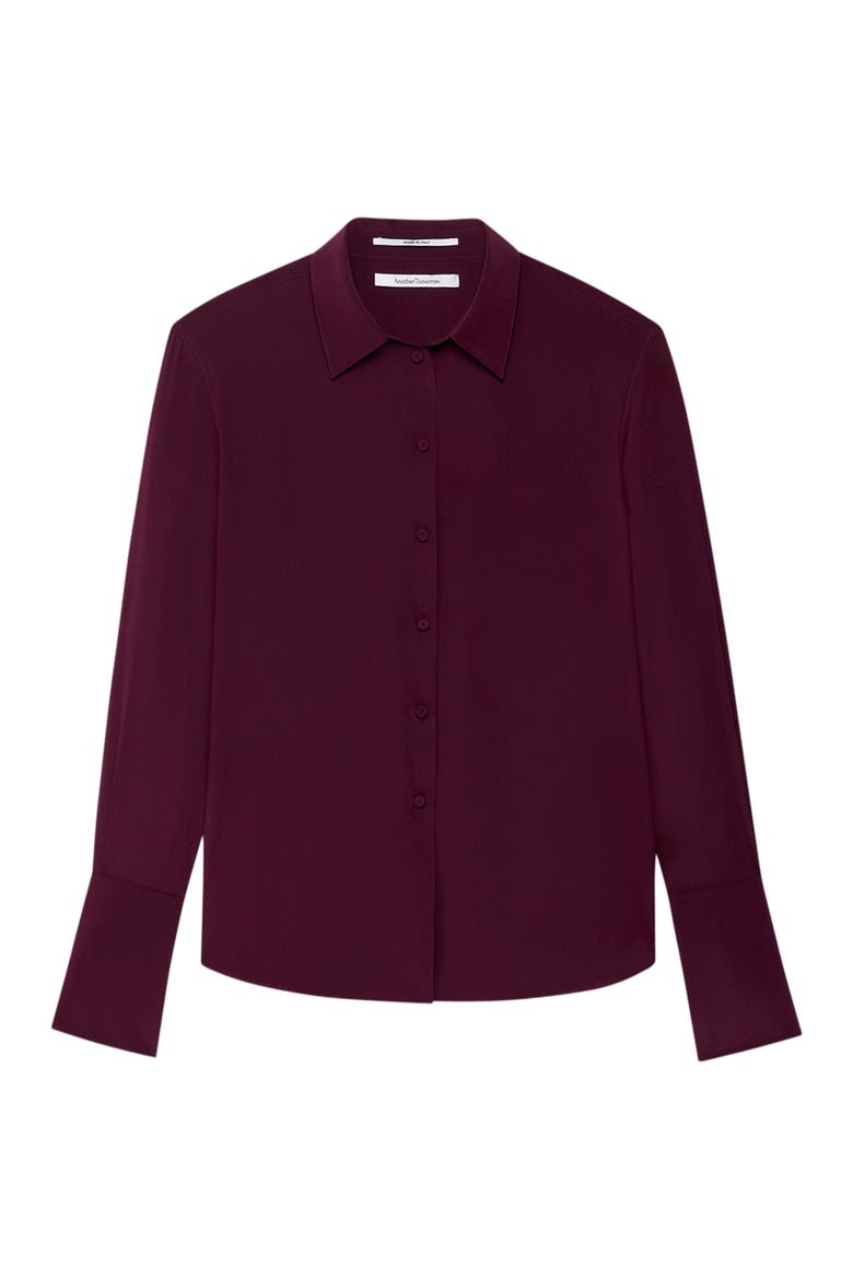Oversized Men's Shirt, Alternate, color, Plum