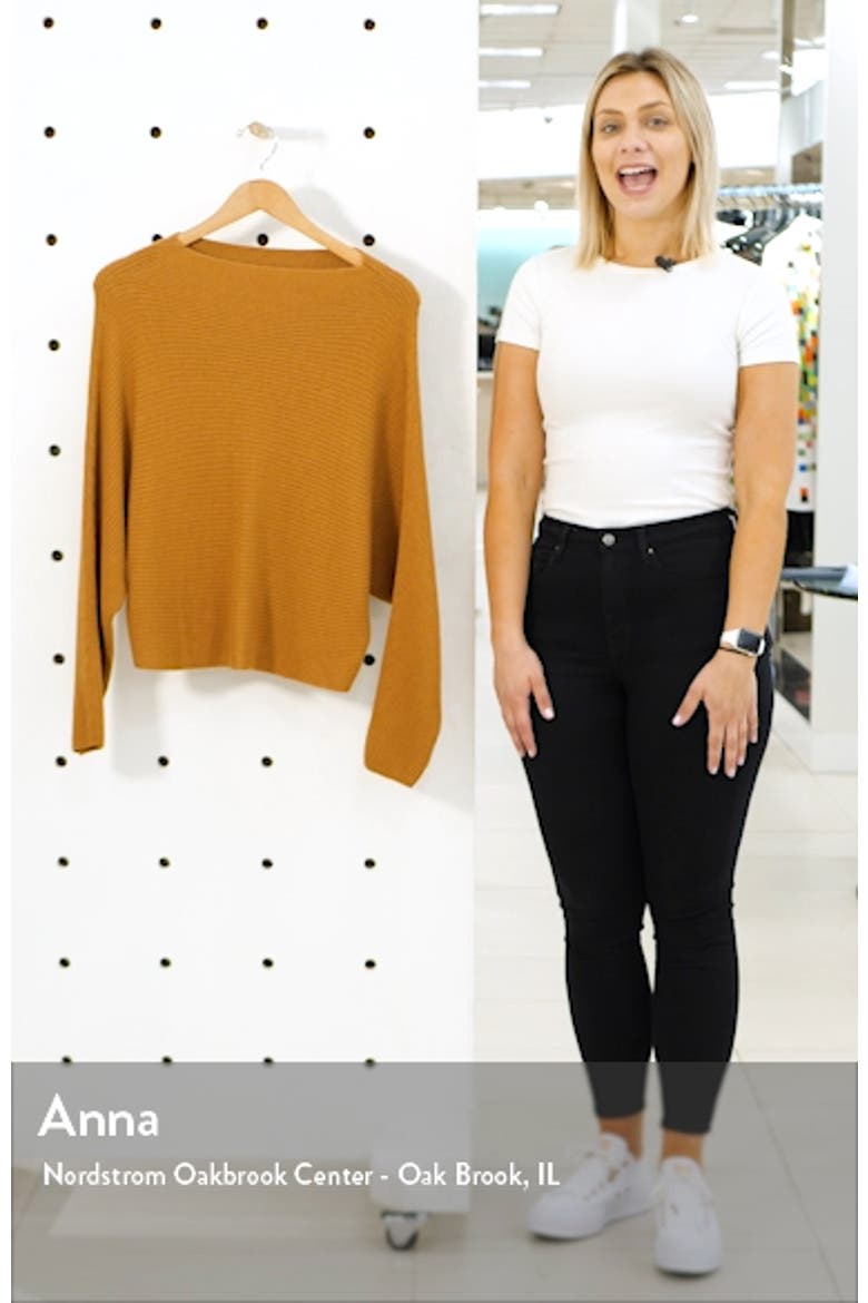 Dolman Sleeve Crop Sweater video