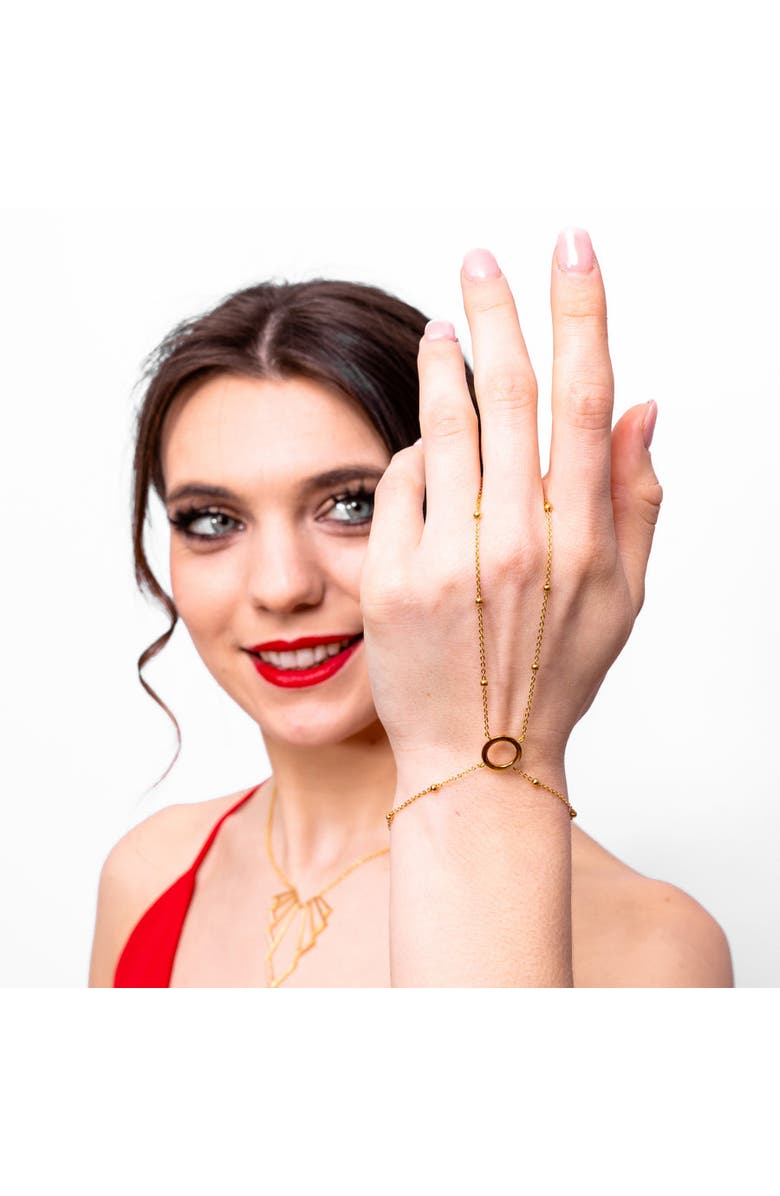 Lucy Quartermaine Art Deco Halo Hand Chain, Alternate, color,