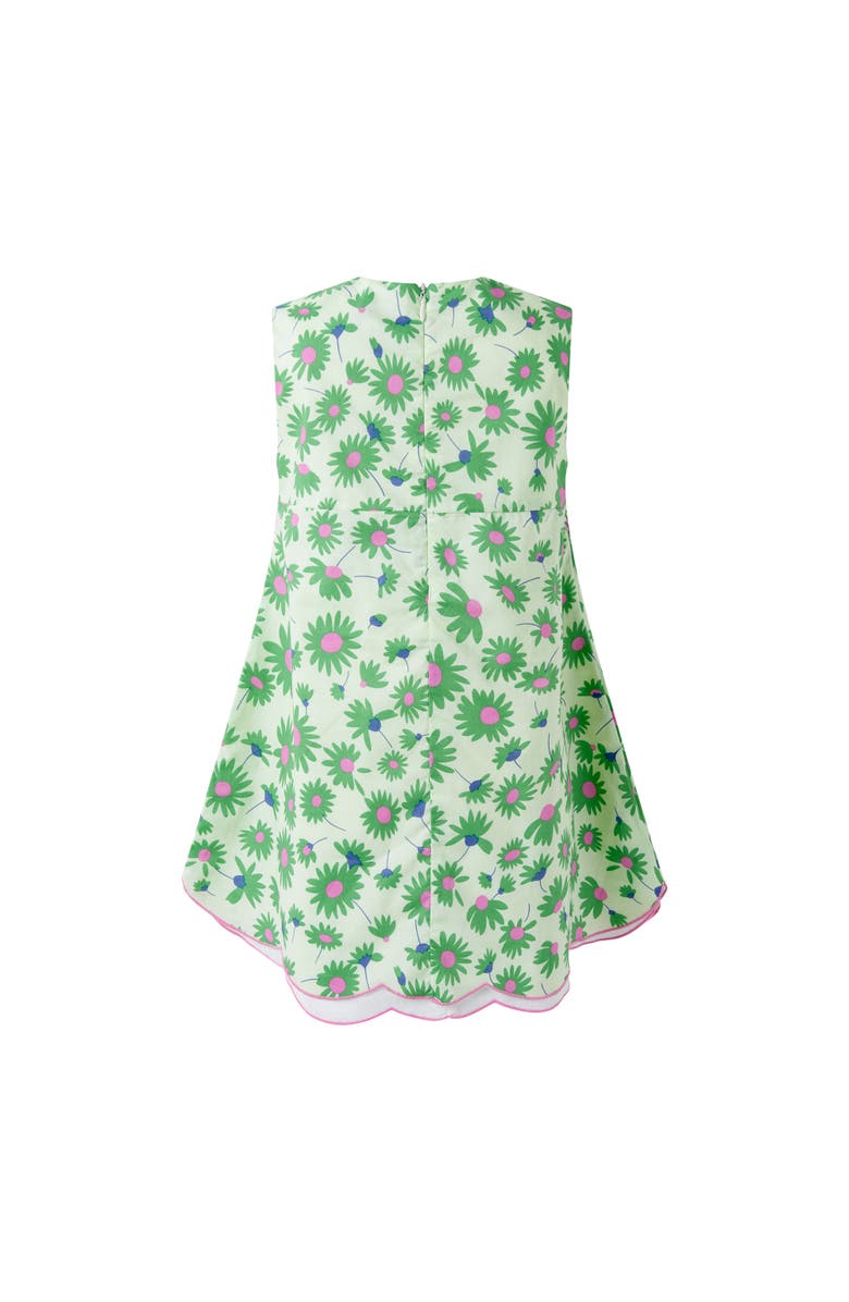 Rachel Riley Floral Shift Dress, Alternate, color, Green