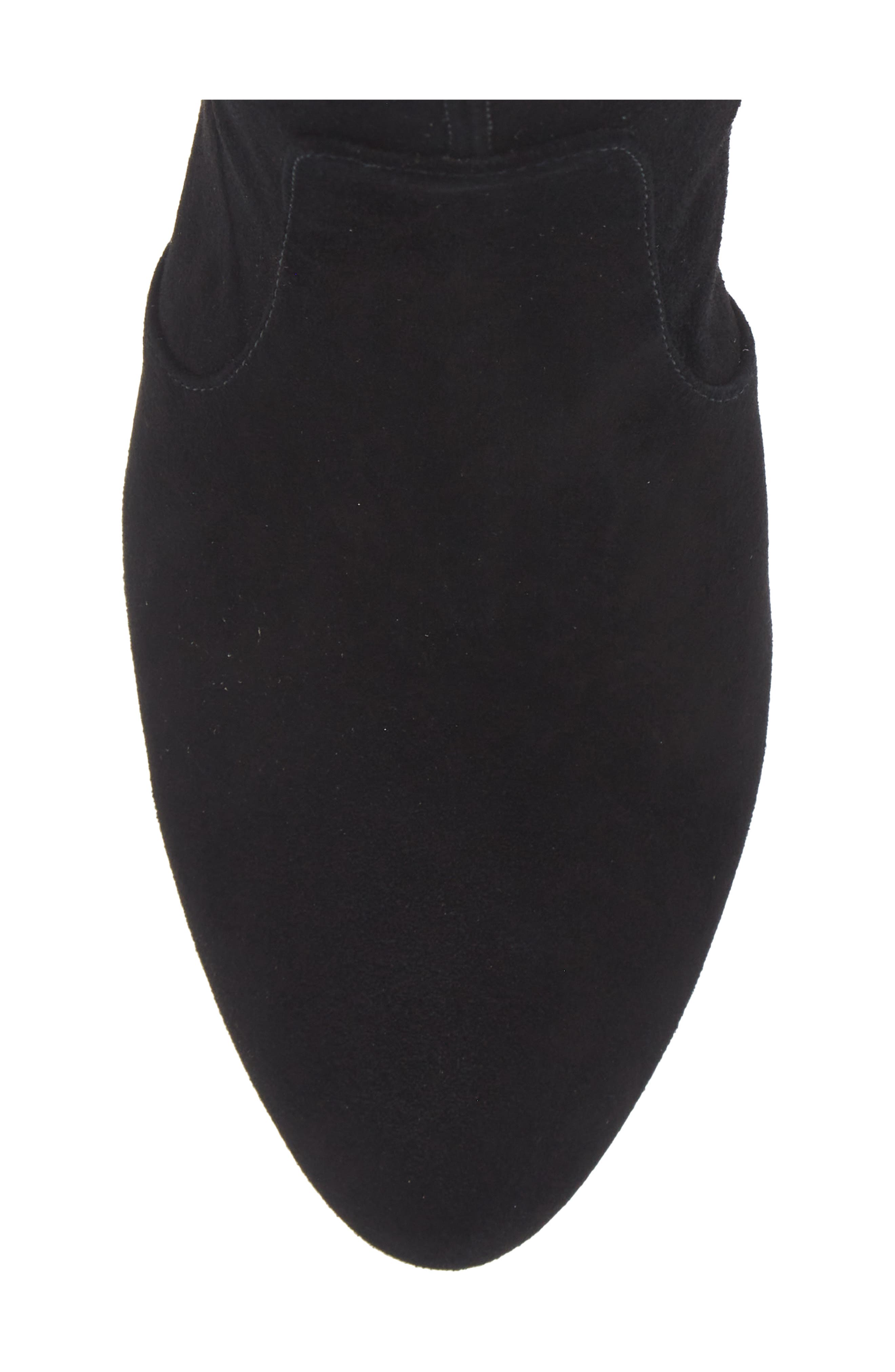 Stuart Weitzman Essentialist Stretch Bootie, Alternate, color, Black Suede