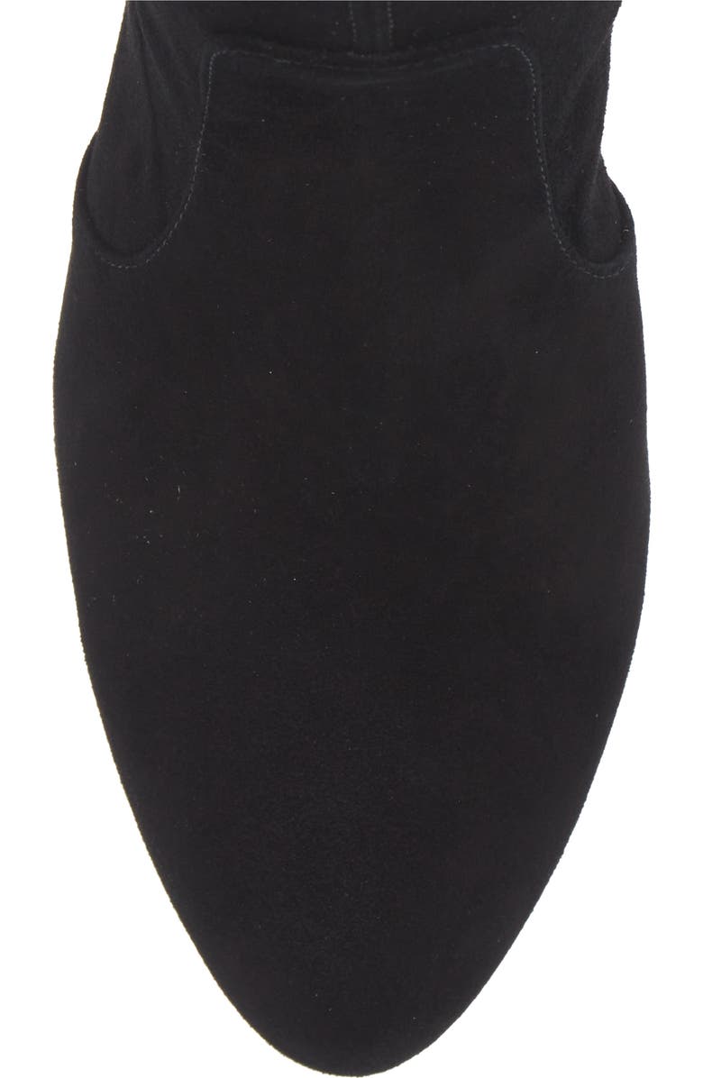 Stuart Weitzman Essentialist Stretch Bootie, Alternate, color, Black Suede