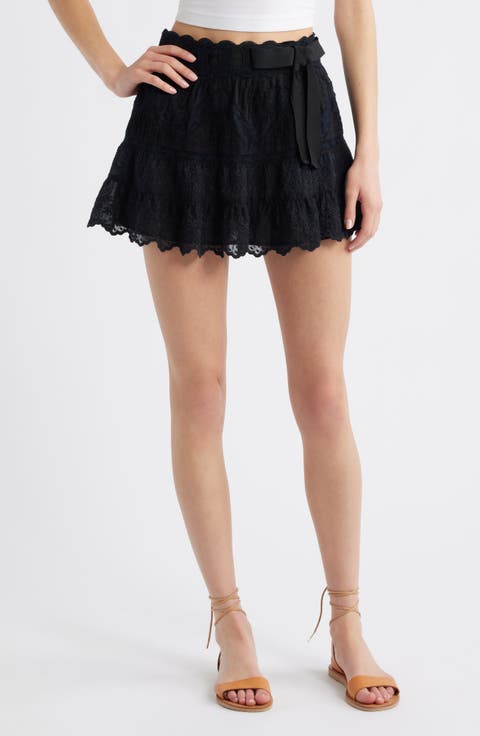 Nerina Embroidered Miniskirt