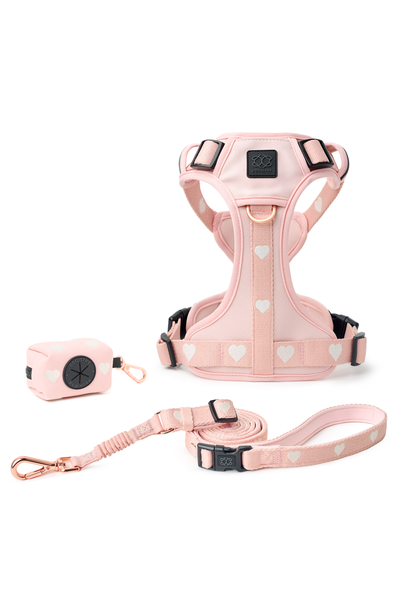 Dogistry NoMad Adjustable Dog Walking Set, Main, color, Sweetheart - L