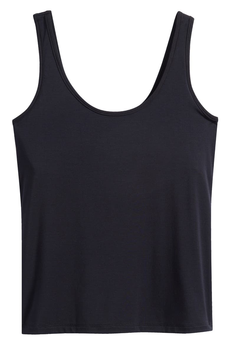 Butter Racerback Tank, Main, color, BLACK