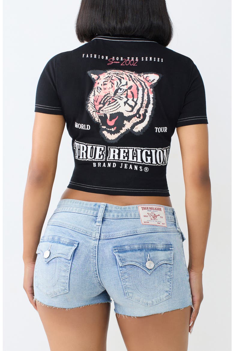 Crystal Tiger Relaxed Shrunken Graphic Tee, Alternate, color, JET BLACK
