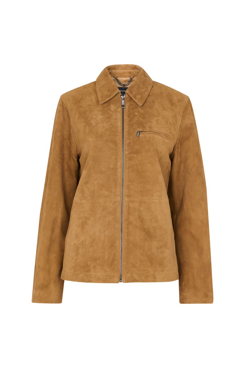 Kate Suede Jacket, Alternate, color, Tan