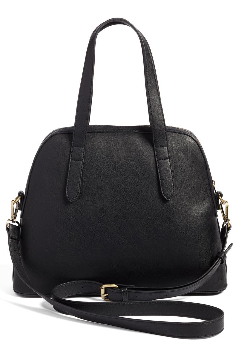 Sole Society Christie Faux Leather Satchel, Alternate, color,